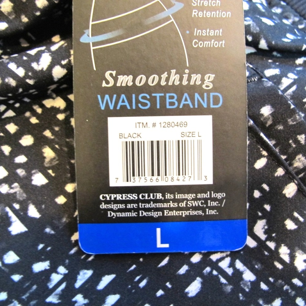 Cypress Club Skort Built-in Shorts Tummy Smoothing Women's Black Stretch NEW! - Picture 7 of 7